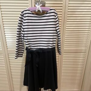 RALPH LAUREN Girls Long Sleeve Dress Jersey Fabric Size XL 16